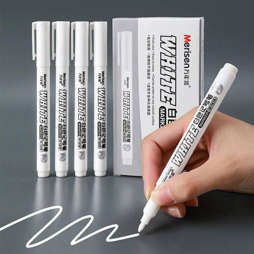New 1/2/3PCS Waterproof Metal Marker Permanent White Paint P
