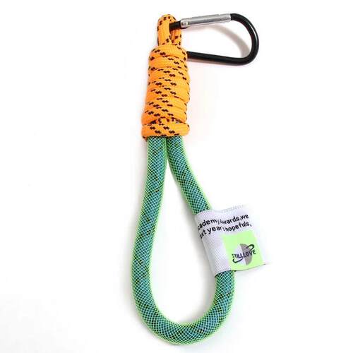 Creative Iridescent Braid Rope Keychain Carabiner Key Ring F