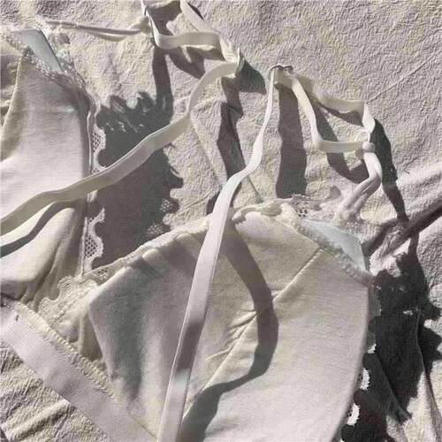 French Lace Triangle Up Lace Bralette No Steel Ring Seamless