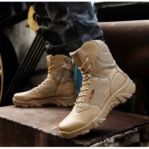 High Quality Military Leather Combat Boots for Men Combat Bo