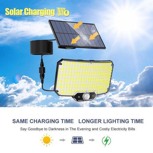 Solar Lights 234LED Solar Security Lights Outdoor Garden Mot