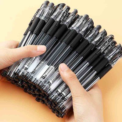 Writing pen 100 neutral pens 0.5mm black water-based pen