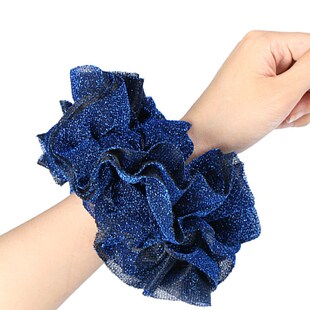 Shiny Velvet Elastic Headband Singlecolor Girl Hair Rope Hai