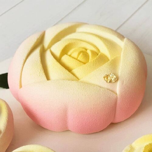 Silicone Rose Cake Mold Single Hole French Dessert Creative