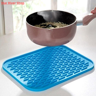 Kitchen Silicone Heat Resistant Table Mat Non-slip Pot Pan H