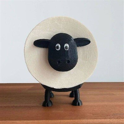 Toilet Paper Holder Resin Cute Sheep Tissue Box Stackable