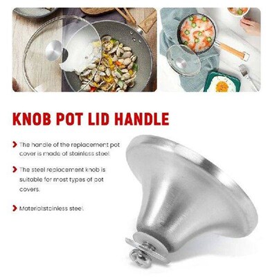ELEG-4 Sets Dutch Oven Knob Stainless Steel Replacement