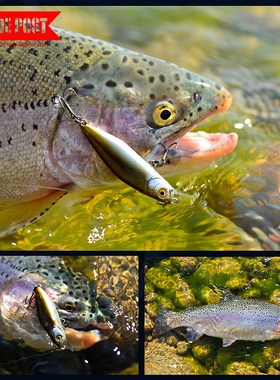 GUIDEPOST路标白鳞沉水米诺路亚假饵溪流硬饵鳟鲈鱼翘嘴仿生鱼饵