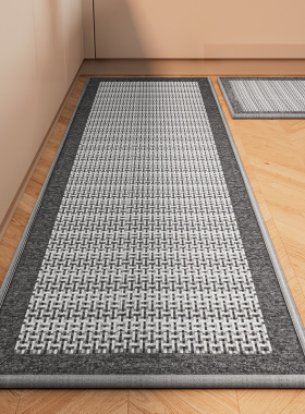 Kitchen floor mat Dirt resistant carpet woven mat编织垫子