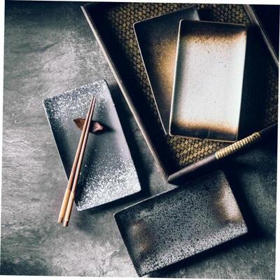 Japanese ceramic plates sushi dish tableware tray cutlery