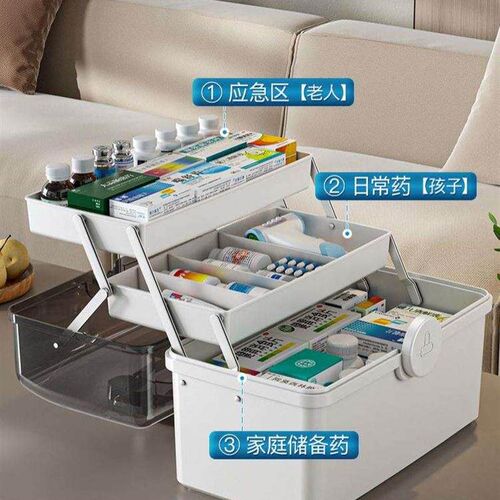 .Household emergency medical kit Medicine storage box