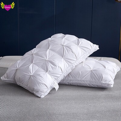 白鹅绒全棉羽绒枕 95% Goose Down Pillow Soft Feather Pillows
