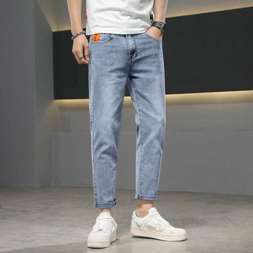Spring and Summer New Youth Casual  Mens All-match Cropped