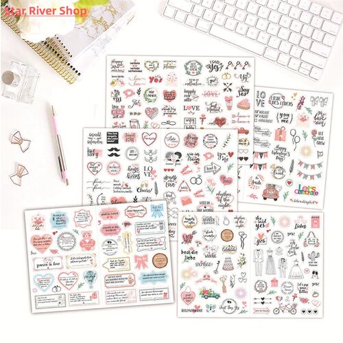 German wedding stickers Blessing Invitation sticker pack