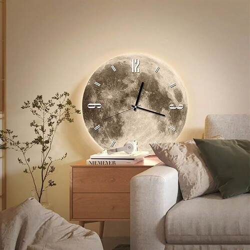 High-end Decorative Wall Clock & Wall Lamp Combination