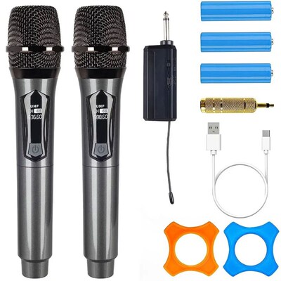 Wireless Microphone Karaoke Dynamic VHF Handheld Professiona