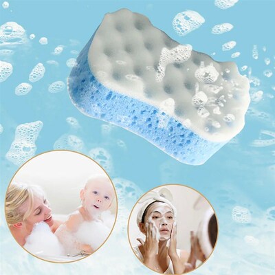 1pc Soft Shower Sponge for Bathing Body Scrubber Massager Ex