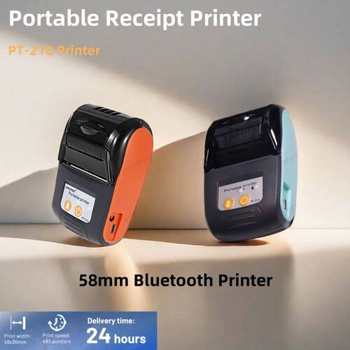 PT210 Portable 2 Inch Mini Thermal Receipt Printer Wireless