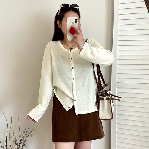 Womens Large Size Womens Basic Round Neck Long Sleeve Jack