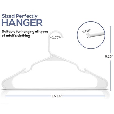 Home Clothes Hangers Plastic Coat Space Saving Durable