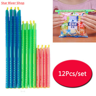 Food Sealed Organizer Seal Bag Sticks Storage Clip Lock