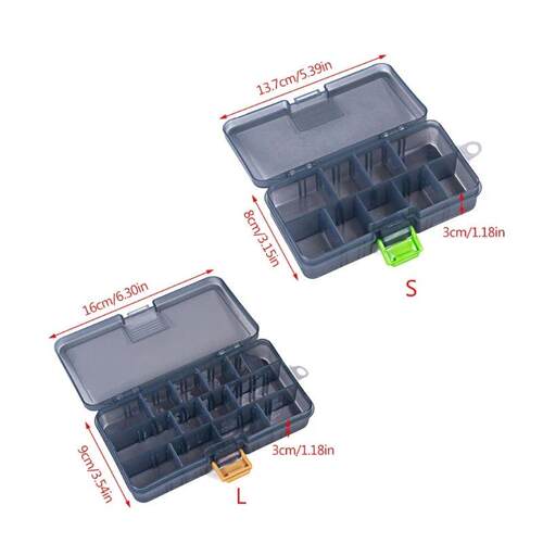 Waterproof Tackle Box Fishing Hooks Container Bait Lure Orga