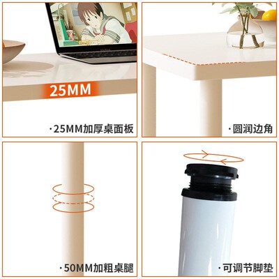 Student study desk white office computer table writing home