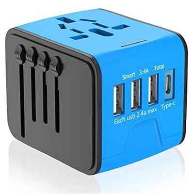 APzek Universal Travel Adapter, International Power Adapt