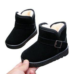 Fashion Children Casual Shoes Girls Boys Cotton Snow Boots W