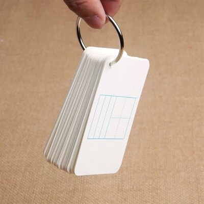 flash cards for memorizing new words blank little cards for