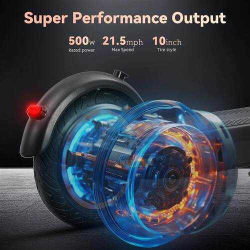 G30 36v 500w Electric Scooter Moped 21MPH 37.5 Miles 10 Inch