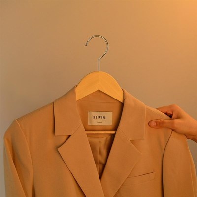 High Quality Strong Natural Wood Wooden Coat Hangers Pack