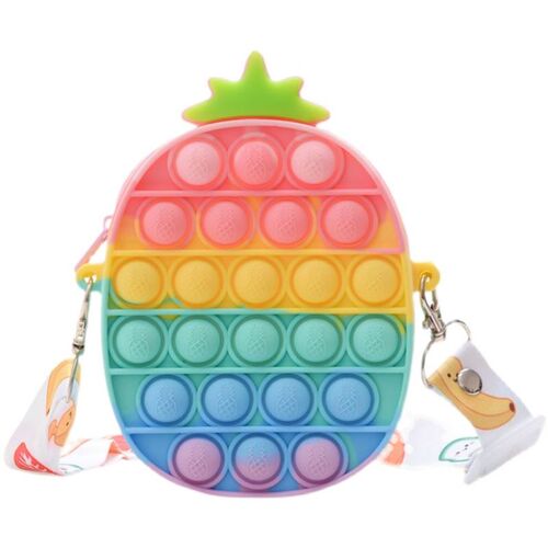 New Pop It Push Bubble Fidget Toys Pencil Case Children小包