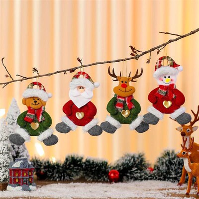 Plush Christmas Ornaments - Adorable Hanging Decor & Gift