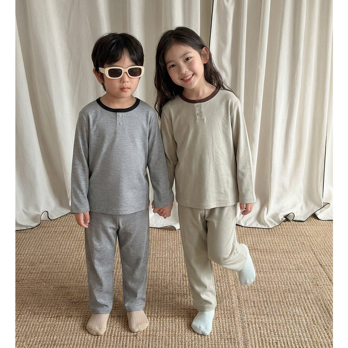 童装男女儿童家居服套装2026新款秋冬款秋衣秋裤睡衣MMT841757
