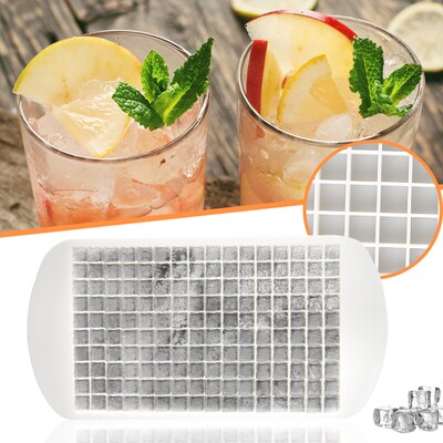 160 Grid Mini Silicone Ice Tray Ice Cubes Foldable Ice Mold