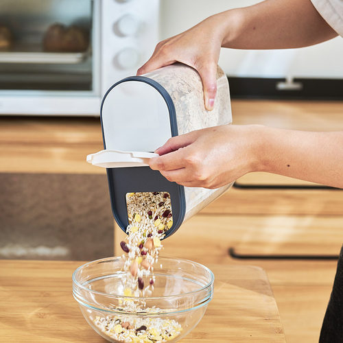 New Plastic Storage Container Pasta Rice Dispenser Cereals O