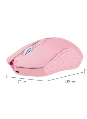 2.4G Pink Girl Wireless Mice Cordless Portable Optical Gamin