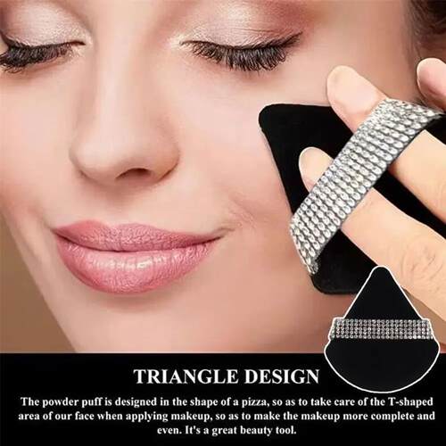 Diamond Triangle Powder Puff Velvet Sponge Triangle Powder P