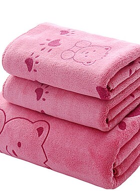 3PCS Shower Towels Bath Towel Men Women Towels Bathing Hotel