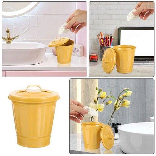 Garbage Can Bin Waste Basket Household Desk Trash