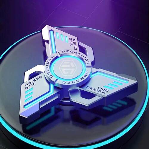 Alloy metal EDC fingertip spinner, anti-sss, luminous