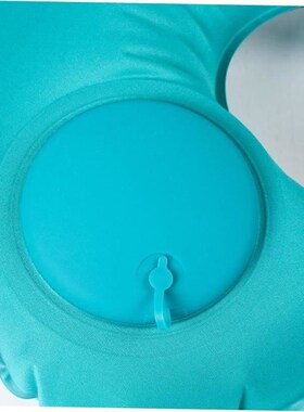 Press inflatable U-pillow portable air travel neck pillow