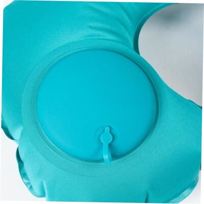 Press inflatable U-pillow portable air travel neck pillow