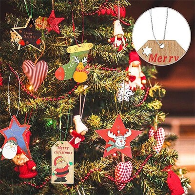 100Pcs Christmas Ornaments Hanger String Ornament Hook Ropes