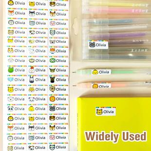 200Pcs Customize Waterproof First Name Sticker Personlized T