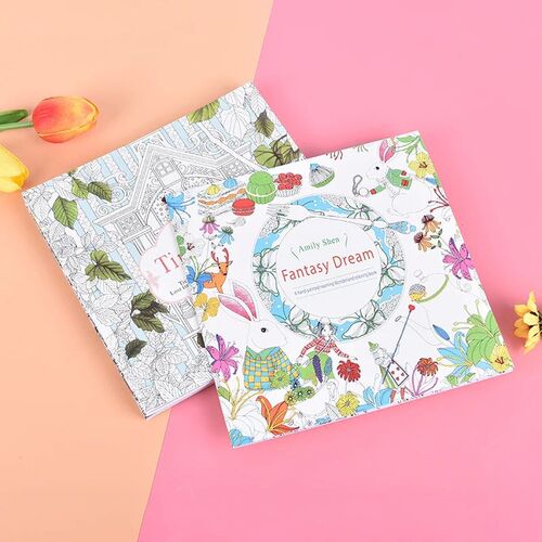 Coloring Book For Children Adult Relieve Stress Kill Time Pa