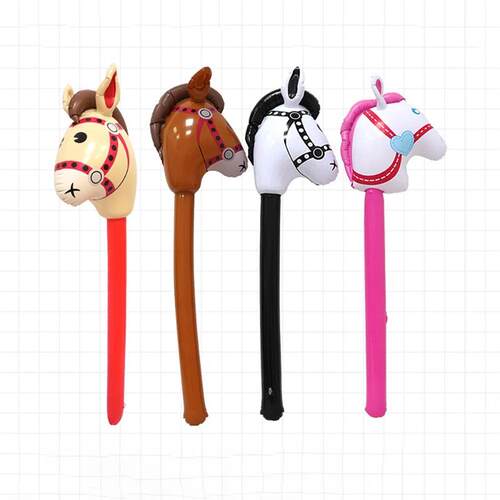 4-Piece Set Of Horse Head Inflatable Stick Pvc Inflatable