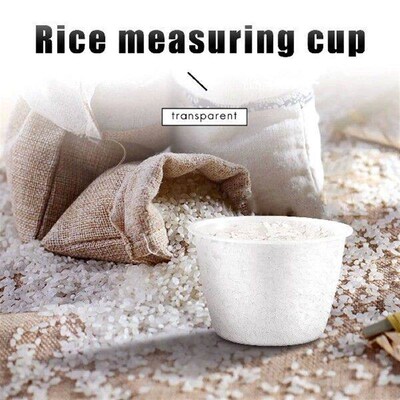 Plastic 120ml Electric Cooker Rice Measuring Cup 2pcs Clear
