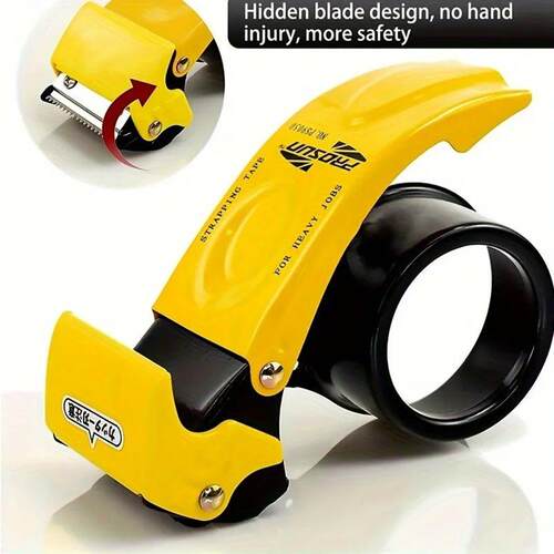 Heavy duty handheld packaging tape dispenser, automatic cutt